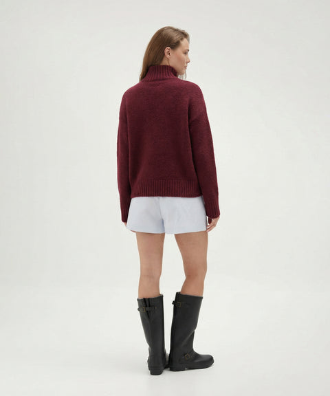Mock Neck Knit