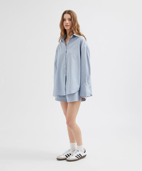 Striped Linen Shorts