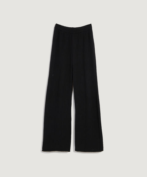 Pantalon en tricot rayé