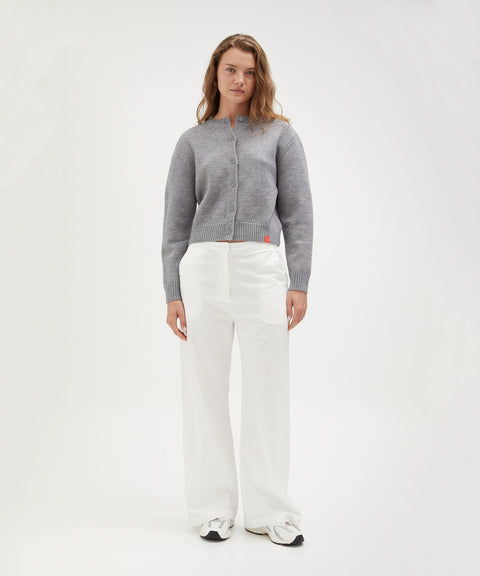 Crew Neck Cardigan