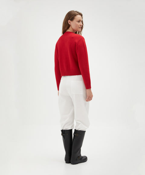 Crew Neck Cardigan