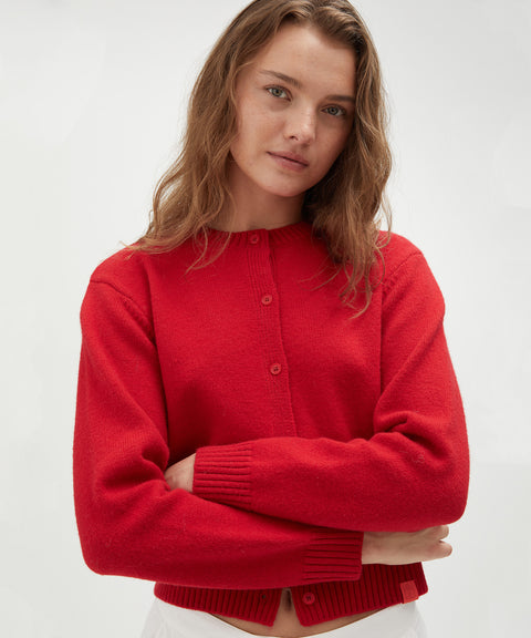 Crew Neck Cardigan
