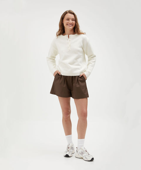 Buttoned Knit