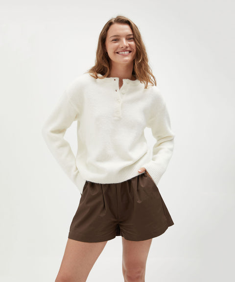 Buttoned Knit